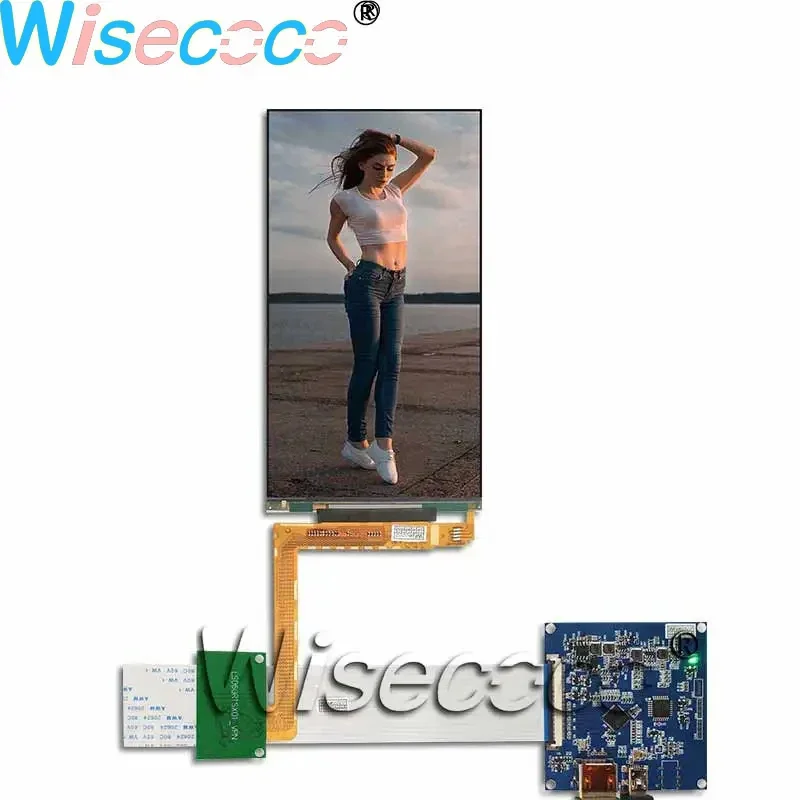 

6 Inch 2K LCD Display IPS 1440X2560 RGB TFT Screen 420 Nit MIPI 50 PINS HDMI-Compatible Driver Board PC Desktop Laptop Wisecoco