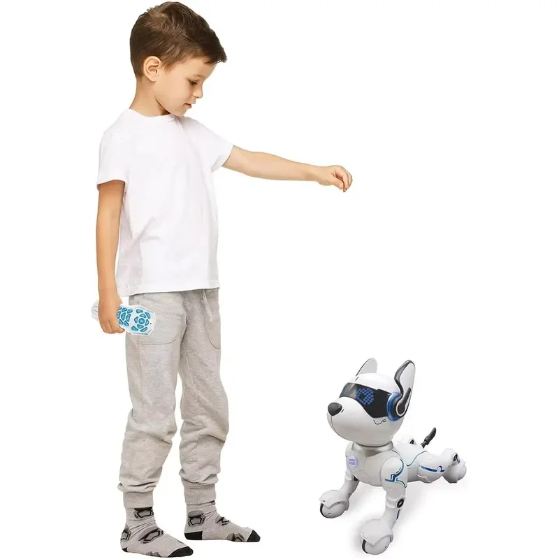 Smart Robot Dog Toy for Kids Remote Control Gesture AI Programmable Dancing Music Light Interactive Electronic Pet Gift
