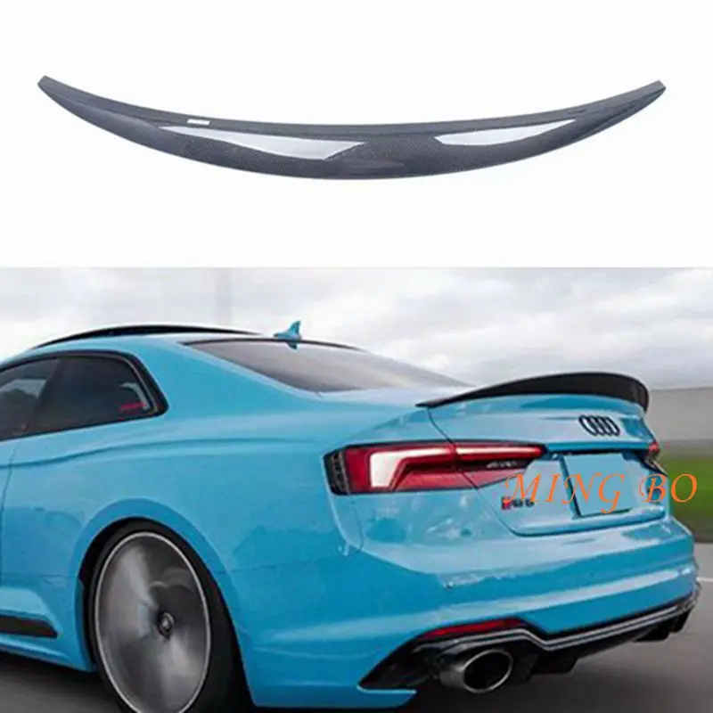 FOR Audi A5 4 Doors 2 Doors S5 RS5 2017-2021 HK Style Carbon Fiber / Forged Carbon Fiber Rear Trunk Spoiler