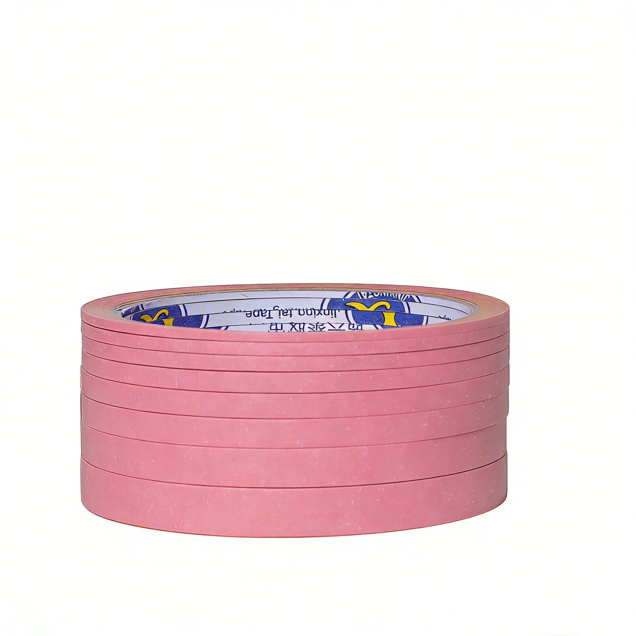 8 Rolls Pink Fine Line Masking Tape Set, 2mm-10mm x 25M Each, Multi-Purpose Adhesive Tape for Nail Art, Painting, Spray Paint,