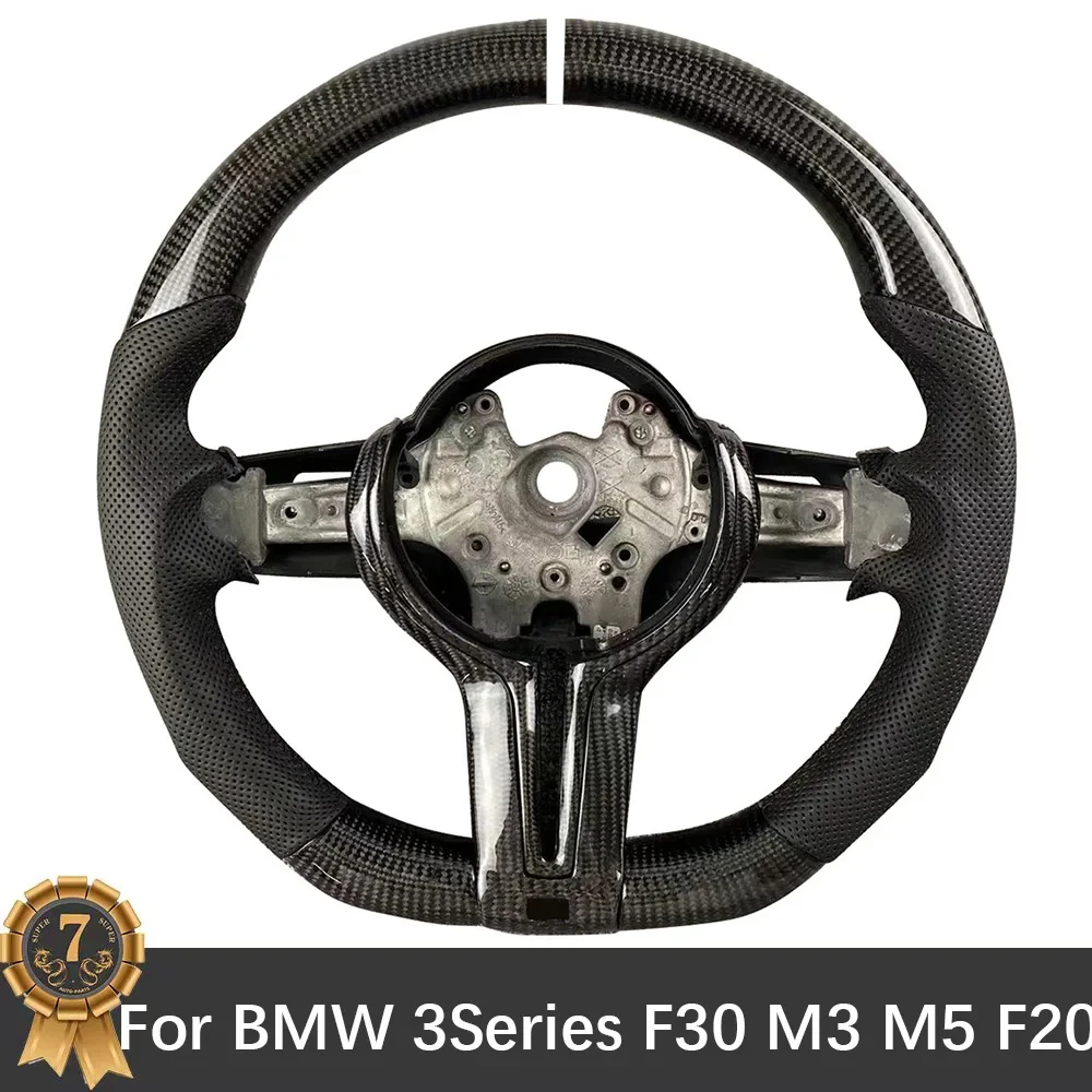 

Рулевое колесо из углеродного волокна для BMW M Sport F30 F31 F10 F45 F46 F20 F22 F31 F36, перфорированные кожаные аксессуары