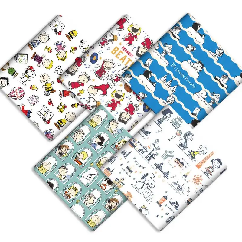 

Cartoon DIY Fabric 140x50cm Handmade Sewing Patchwork Quilting Baby Dress Home Sheet Printed Fabric Sewing Kids Fabric