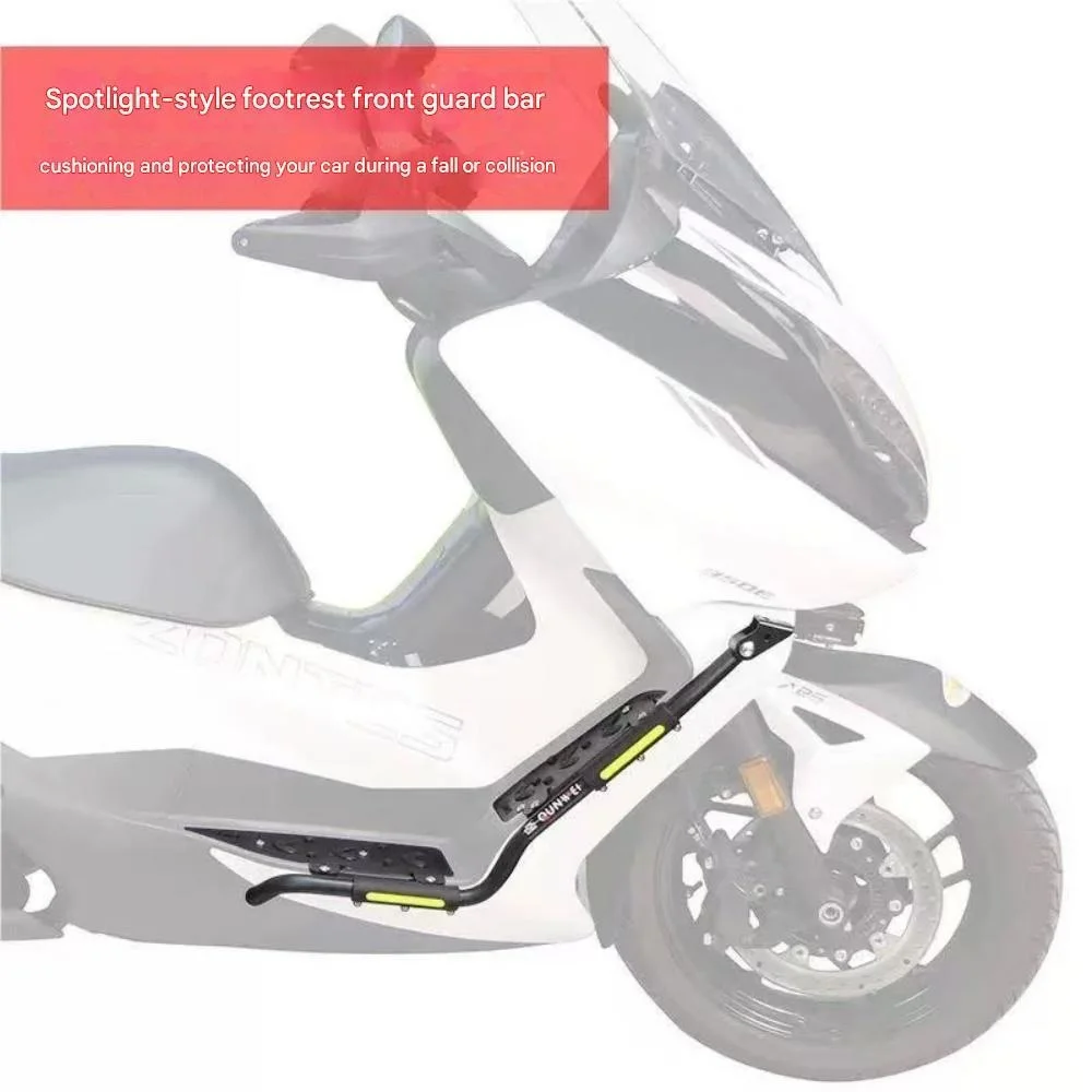 FOR ZONTES 350ESpecial Engine Guard Crash Bar Stainless Steel Scratch-Resistant Exhaust Direct Mount on Original Vehicle Holes