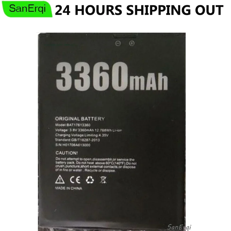 Для DOOGEE X30 Аккумулятор 3360 мАч для DOOGEE BAT17613360 аккумулятор Новый протестирован Для DOOGEE X30 Аккумулятор 3360 мАч для DOOGEE BAT17613360 аккумулятор Новый протестирован