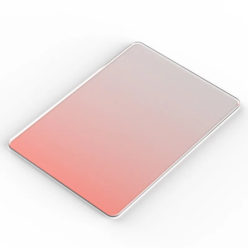 Custom Gradient Color Acrylic Mousepad, Premium Glass Alternative for Gaming Office, Esports Smooth Surface Desk Gift