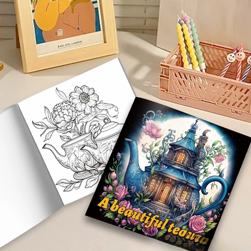 New Character Pattern Coloring Graffiti Drawing Book Stress Relief Painting Notebook In Bulk For Daily Relax Hand