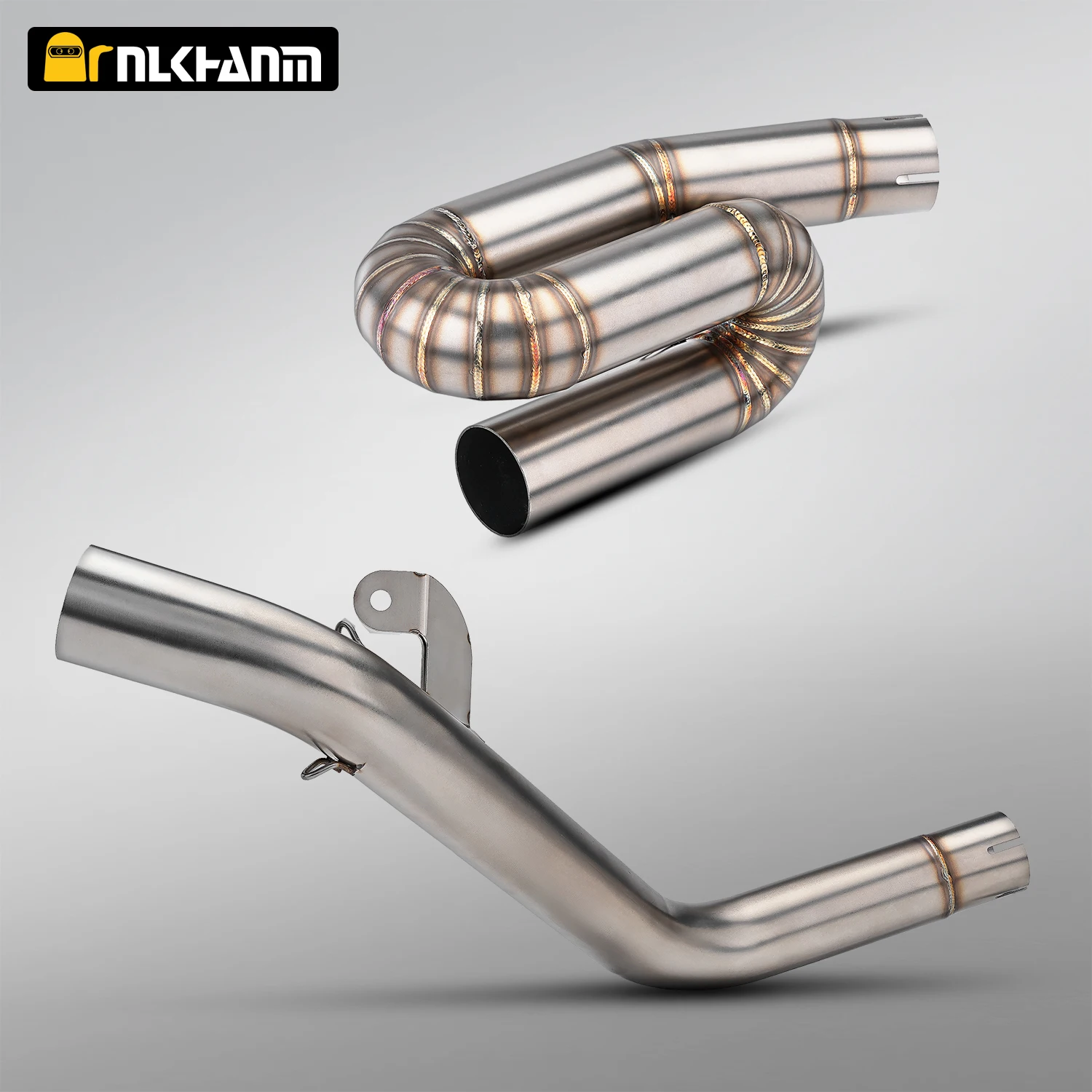 

Motorcycle Exhaust Middle Link Pipe For Street Triple 765 S R RS 2017-2024 Years Escape Moto Muffler Connect Tube 51mm