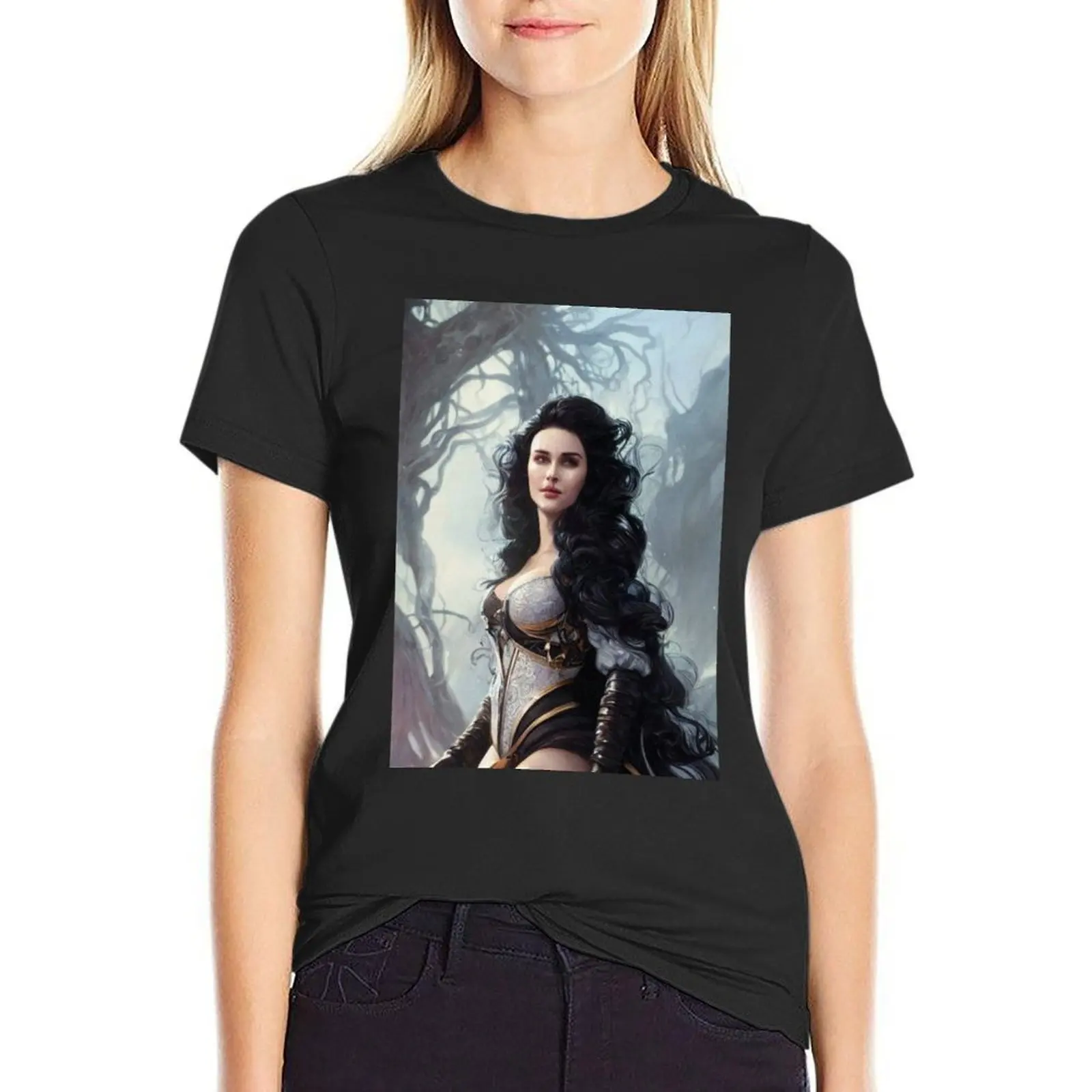 

Yennefer T-Shirt anime hippie clothes blacks cute tops cat shirts for Women