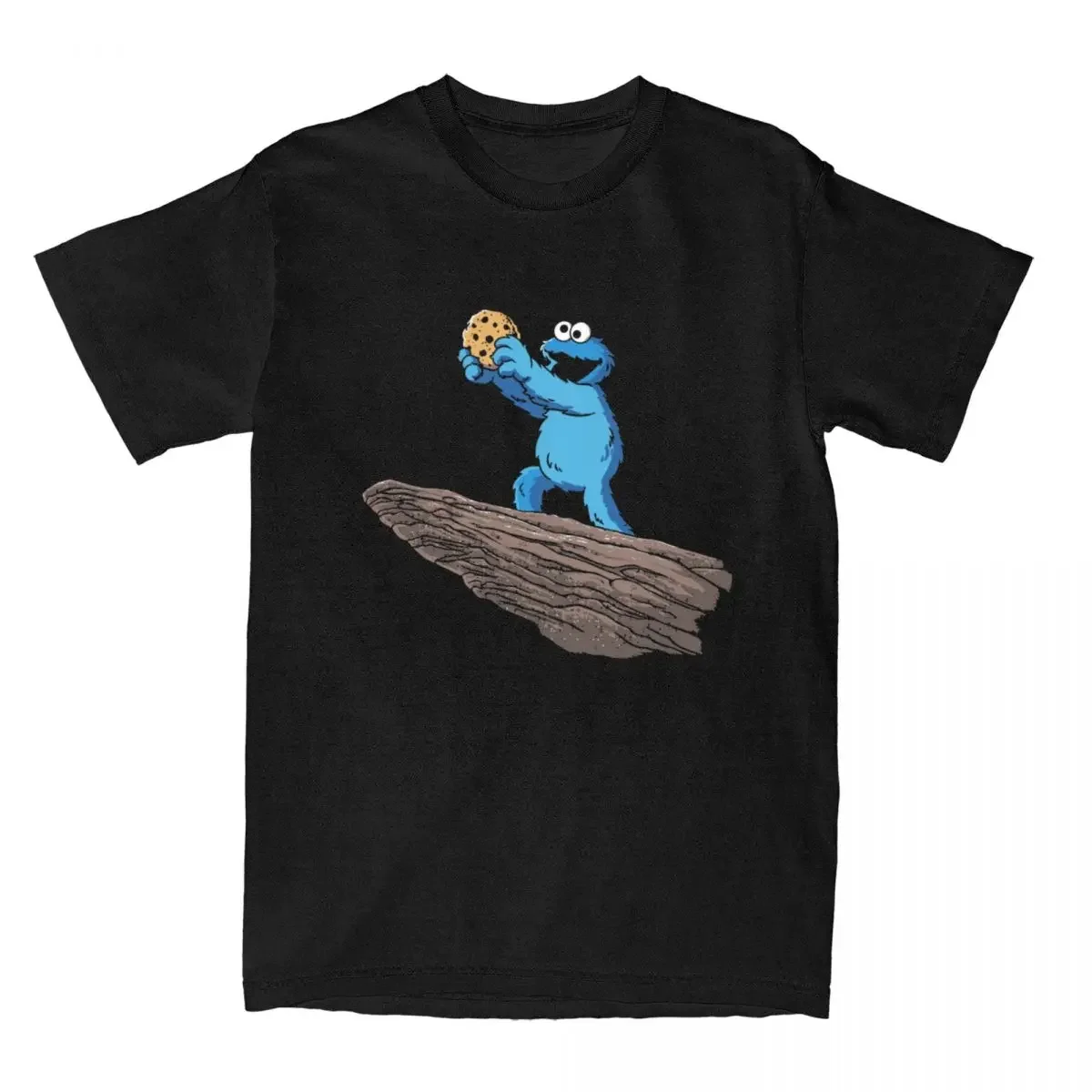 Men Women Cookie Monster T Shirts Accessories Cotton Tops Leisure Short Sleeve Round Neck Tees Printed T-Shirts