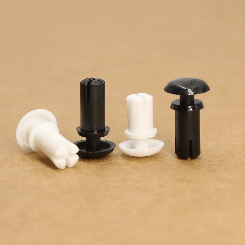 PC Board Nylon Rivet for Car Body Bumper White Black Plastic R Type Expansion Rivet Nut Buckle Clip R20 R26 R30 R35 R40 R50 R60