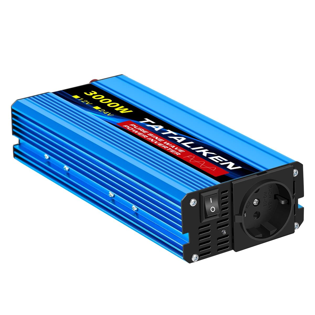 Pure Sine Wave Inverter 1600W/2200W/3000W/4000W DC 12V/24V to AC 220V 50hz Power Inverter Charger Converter Adapter EU Socket