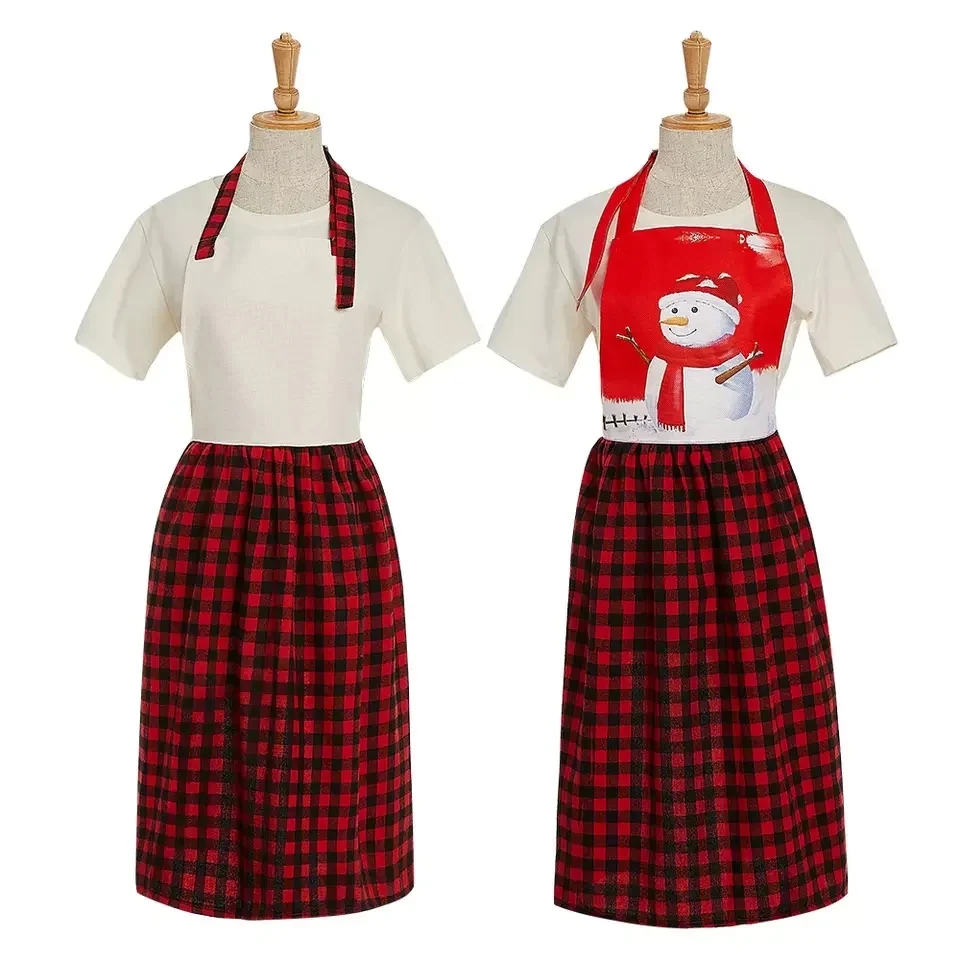 New Thermal Sublimation Blank Cooking Apron Kids Adults Kitchen Home Use Female Household Cleaning  Restaurant Sleeveless Aprons