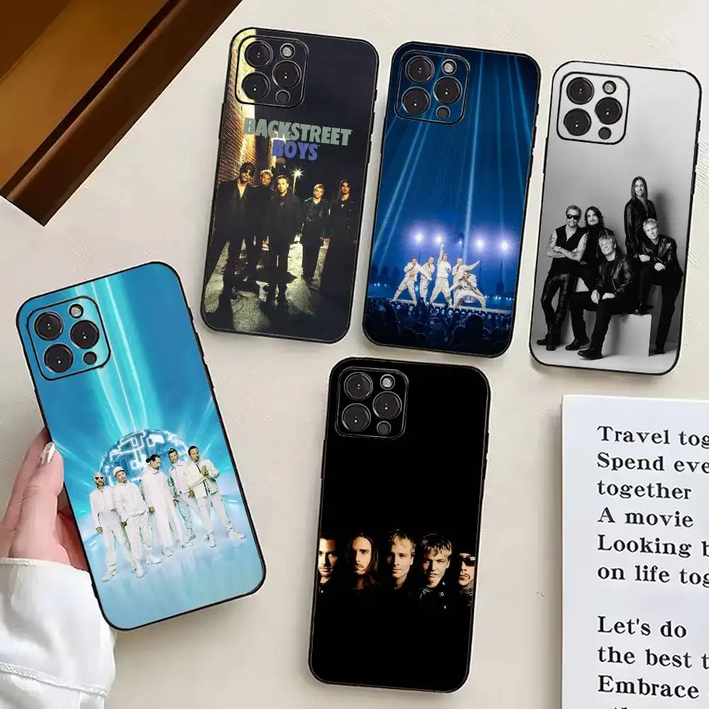 

BAND B-Backstreet 5Boys BSB Phone Case For iPhone 17,16,15,14,13,12,11 Plus,Pro Max,XS,Soft Silicone Black Cover