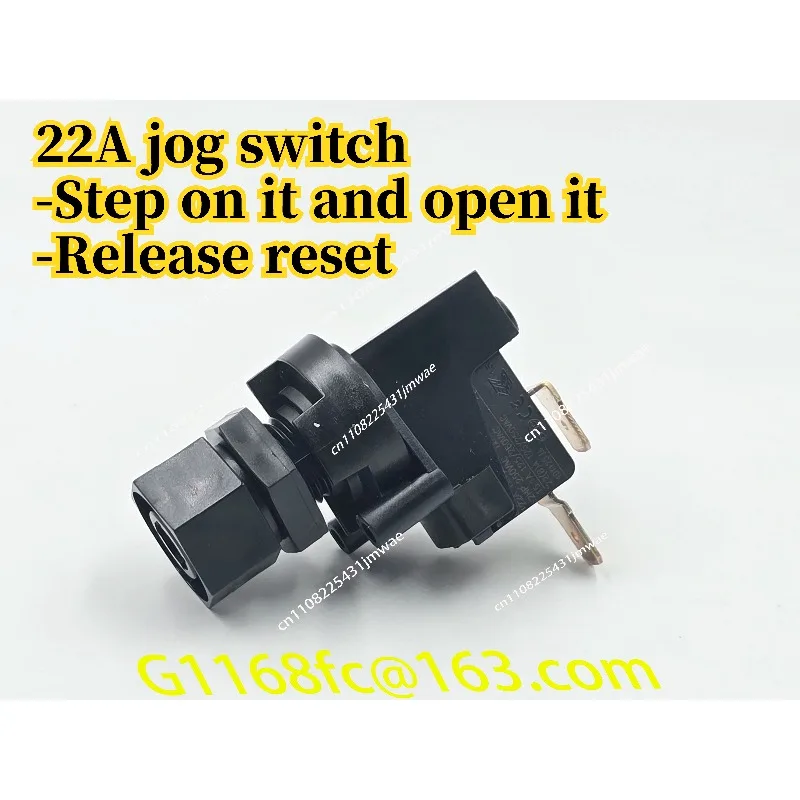 Waterproof, Safe, and Anti Electric Shock 22A Inching Switch - Press and Hold To Turn on - Release To Reset