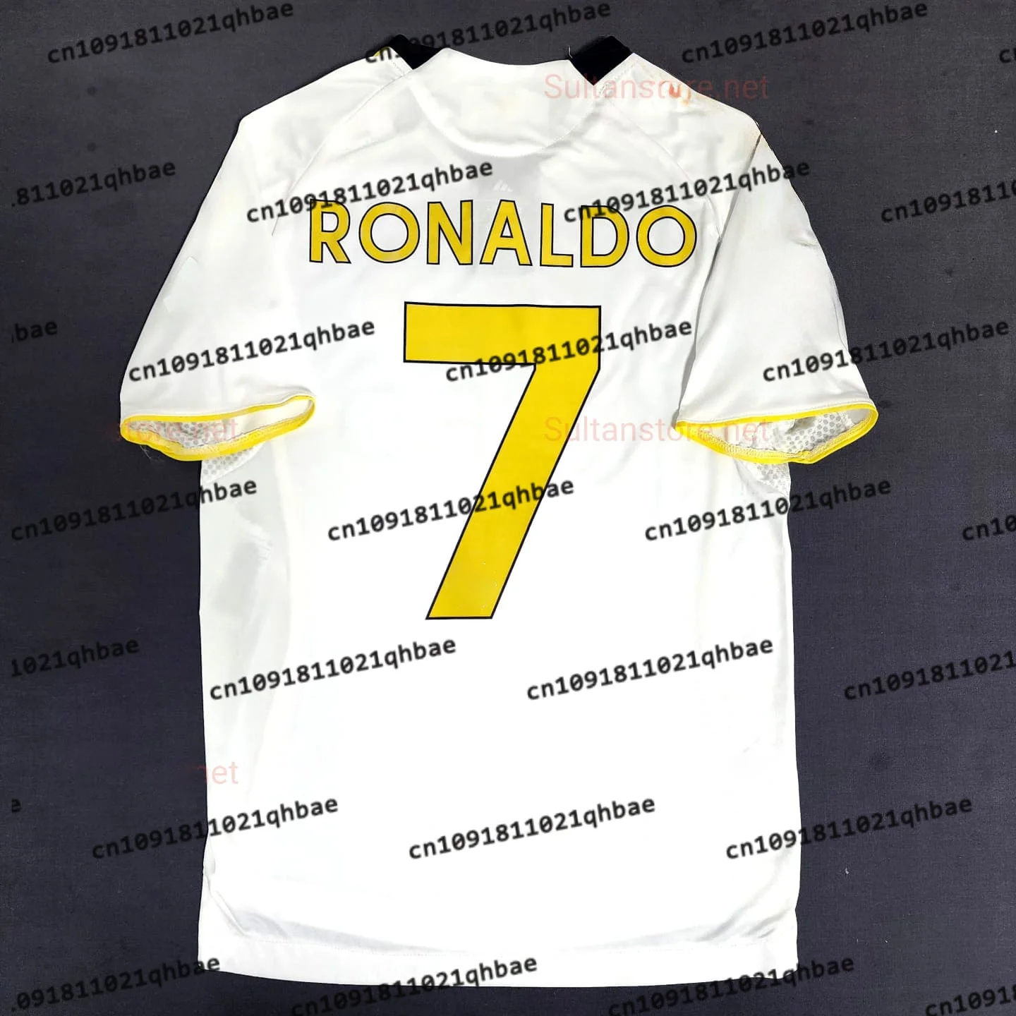 

New Boys' and Girls' Sportswear Gold Ronaldo # 7 Extra Large Breathable Quick Drying Shirt Children Adult Loose Comfortable Top