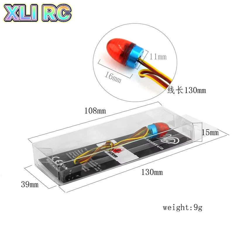 Multi-function LED Light Strobing Flashing Rotating Lamp for 1/10 RC Model Car 1/14 Tamiya Tractor RC Engineering Truck Upgrade