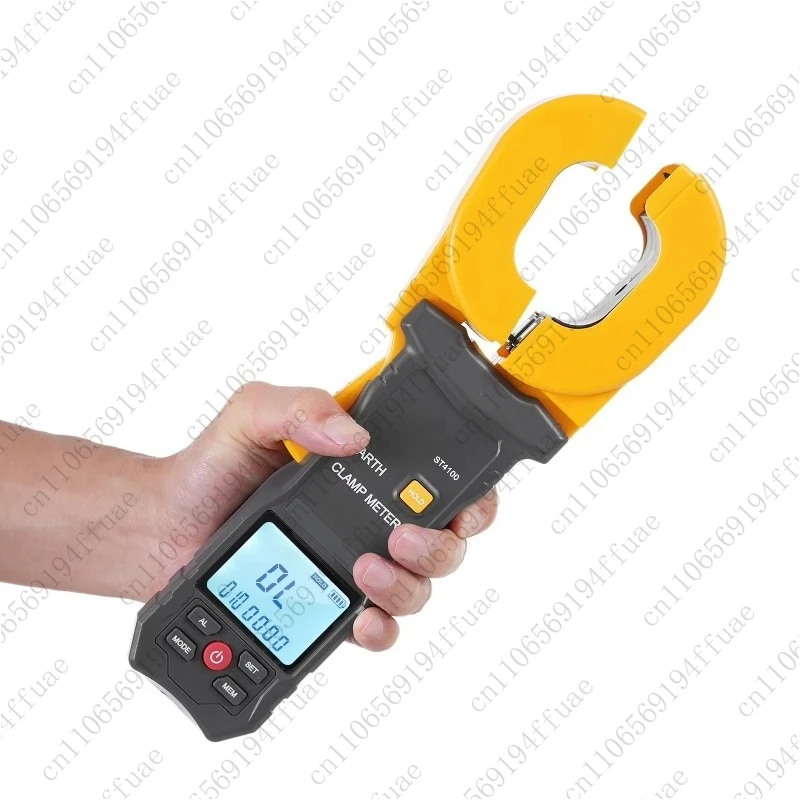 Multifunction Digital Clamp Meter with Smart Sensor ST4100 0mA-30A Ground Resistance Tester 0.01-500 500-Group Data Storage