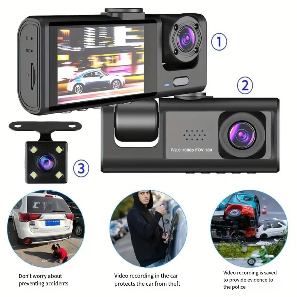 2/3 Channel Dashcam…