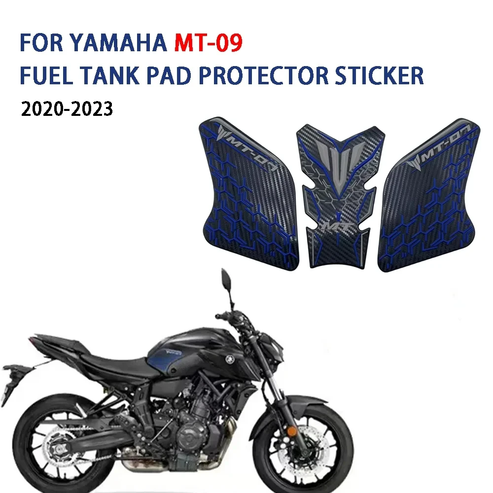 

Motorcycle Fuel Tank Protection Sticker Kneecap side sticker kit for Yamaha MT-09 Fuel tank pad protection sticker 2020-2023