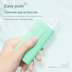 10pcs/box Reusable Dental Floss Stick With Portable Automatic Floss Dispenser Box Toothpick Fine Flosser For Travel