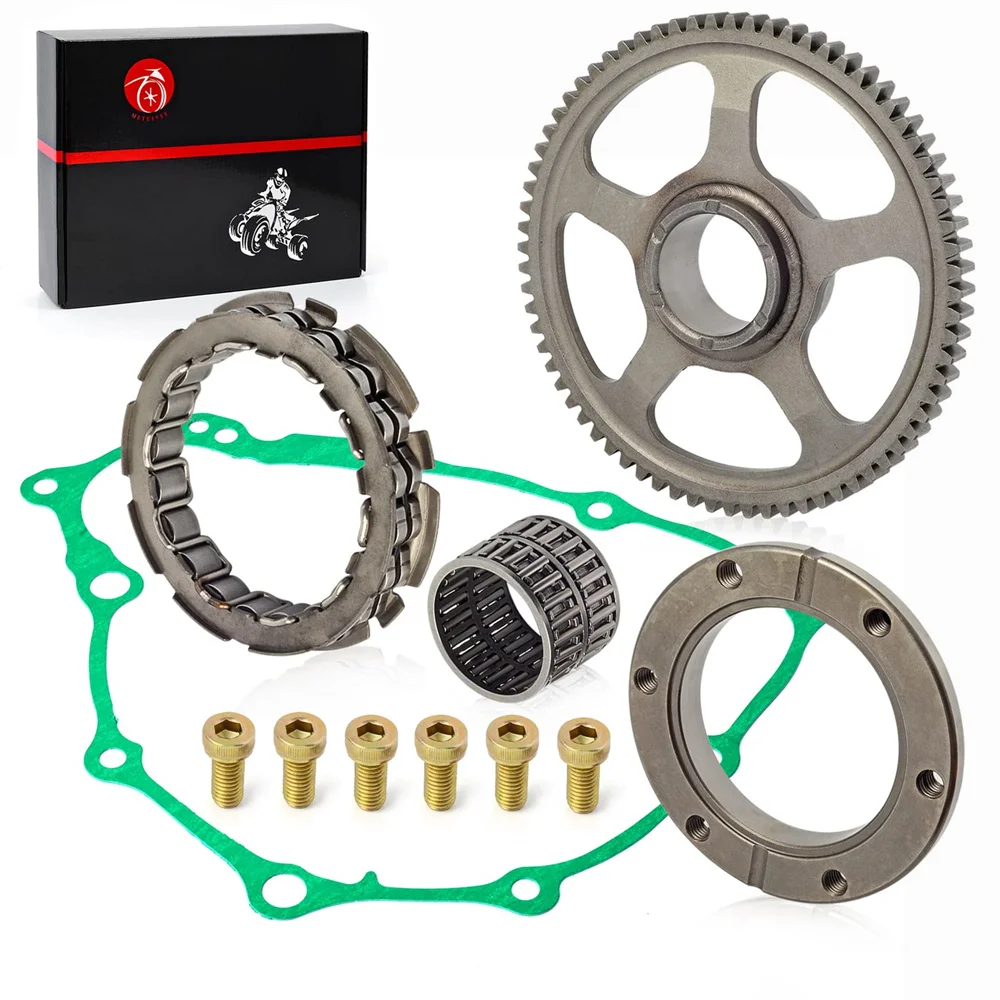 Starter Clutch One Way Bearing and Gear Idler Kit & Gasket For Honda 1999-2007  TRX400EX Sportrax 400 2x4