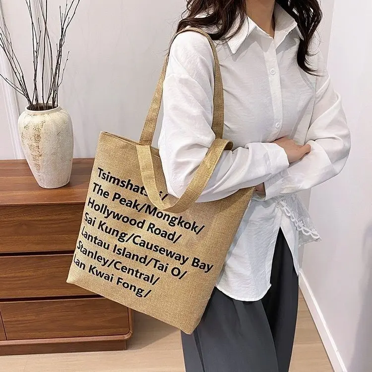 

2025 Autumn 308 New Fashion Versatile Shoulder Messenger Handbag Retro Simple Large Capacity Canvas Women's Bag