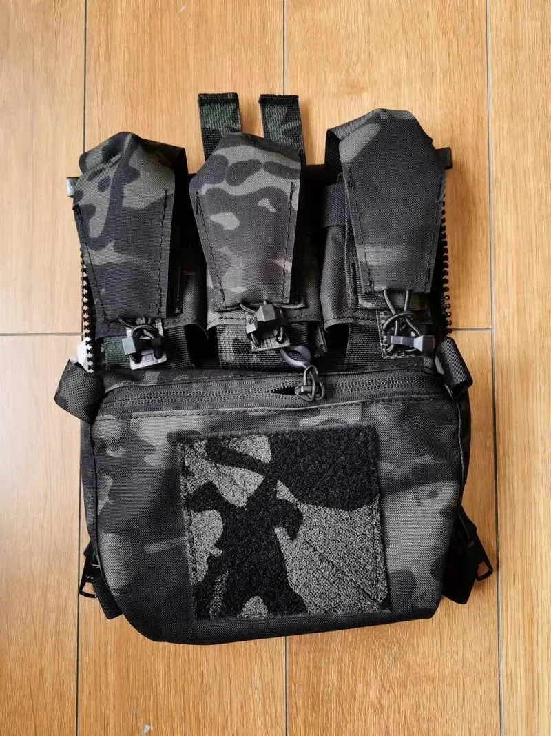 TR7201 New Special Equipment Tactical Vest FCPC V5 Zipper Back Panel Bag Pouch Multipurpose Sundry Bag