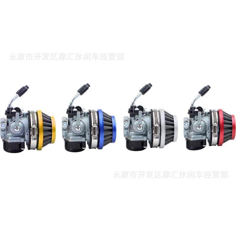 19mm Carburetor 58mm Air Filter Cable Assembly for 2-stroke 49cc 50cc 60cc 66cc 80cc Mini Pocket Bike Group