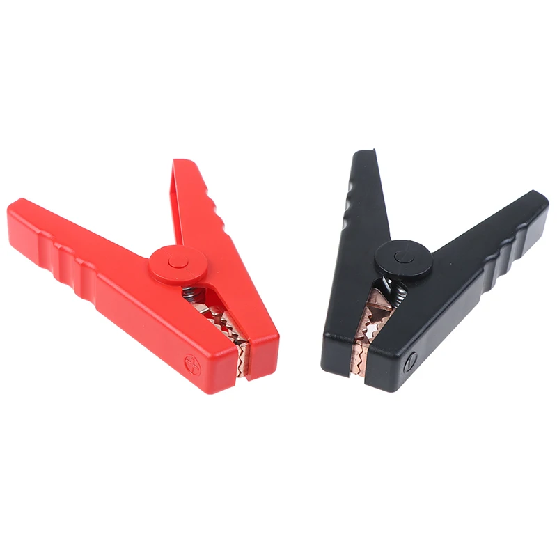 1/2pcs 100a Electrical Crocodile Alligator Car Battery Micro Insulated Clips Clamps Connector 90mm For Electric Project
