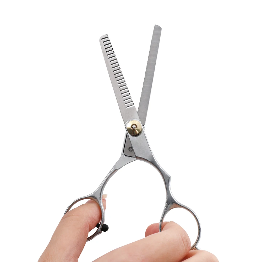 Professional Hair Scissors Barber Hair Cutting Shears Thinning Scissors Stainless Steel Salon Hairdressing Scissors Silver