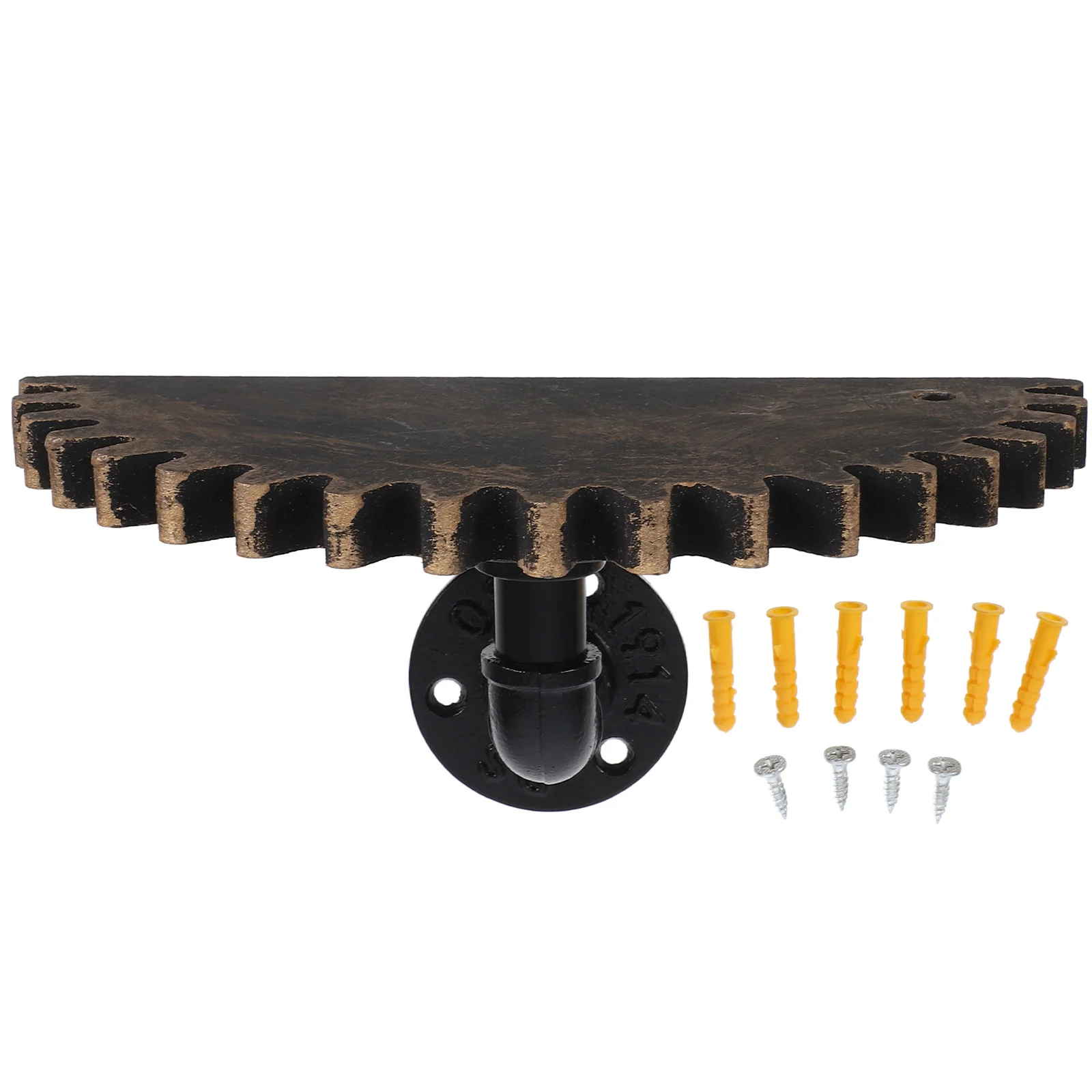 

Industrial Vintage Water Pipe Floating Shelf Rustic Wall Shelf Decor Farmhouse Wall Mounted Partition Storage Rack