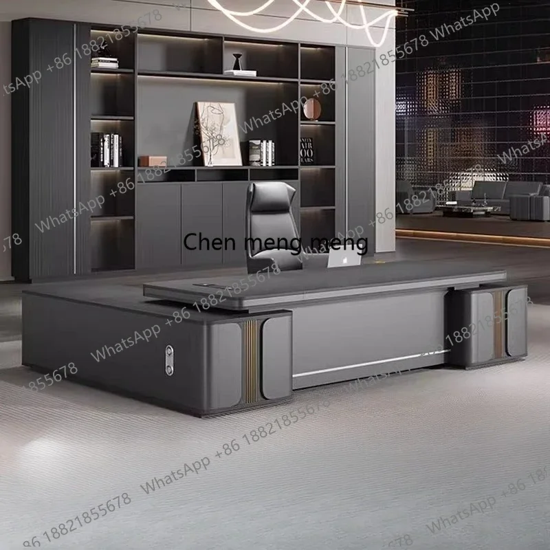 A55 Manager Supervisor Boss Desk Computer Study Sedentary Room Offices Table L Shaped Executive Corner Study Organizer Furniture