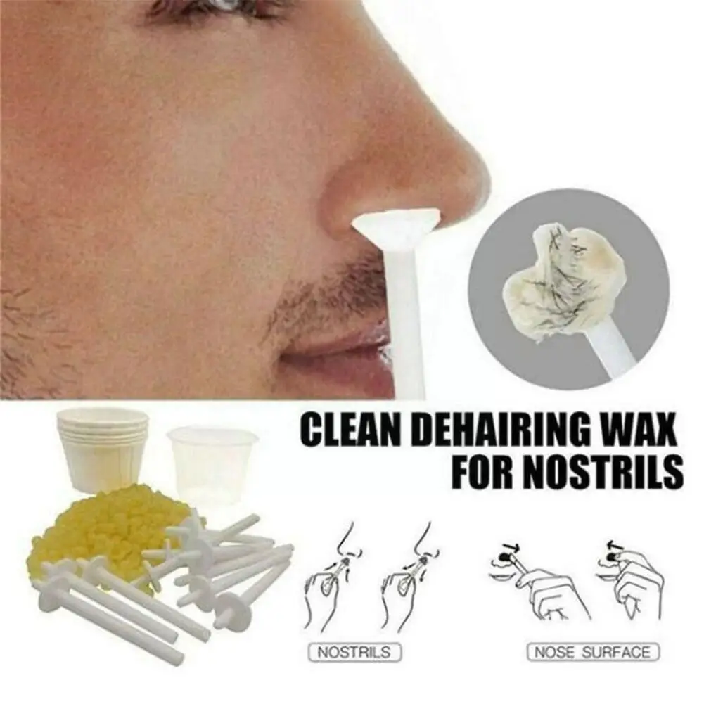 Hair Removal Nose Wax Kit Nose Hair Wax Removal Cosmetic Nose Tool Hair Waxing Hair Men Nose nose Remover Trimmer B8P6