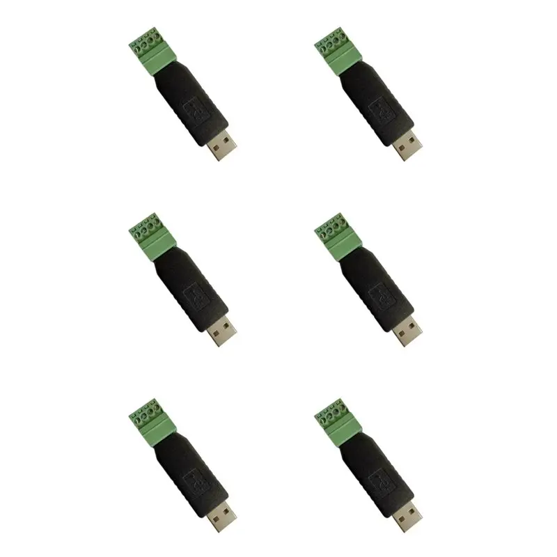 

Конвертер Wiegand WG в USB 6X 5V, модуль преобразования HID-USB для клавиатуры, подключение и использование (Plug and Play)