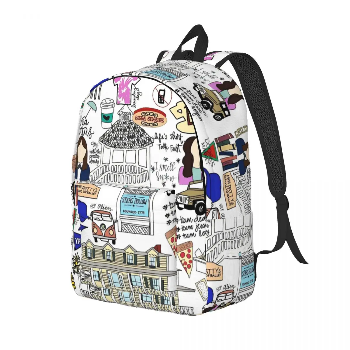 حقيبة ظهر بنمط فيلم جيلمور للرجال والنساء المراهقات والطلاب، حقيبة كتف للكمبيوتر المحمول في الهواء الطلق #2