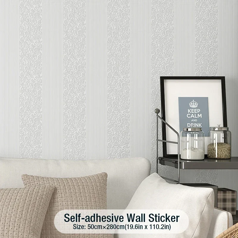 0.5mx2.8m Diatom Mud Waterproof Thick 3D Wall Stickers Self-Adhesive Moisture-Proof 3D Panel Ceiling Living Room Wall Decoration