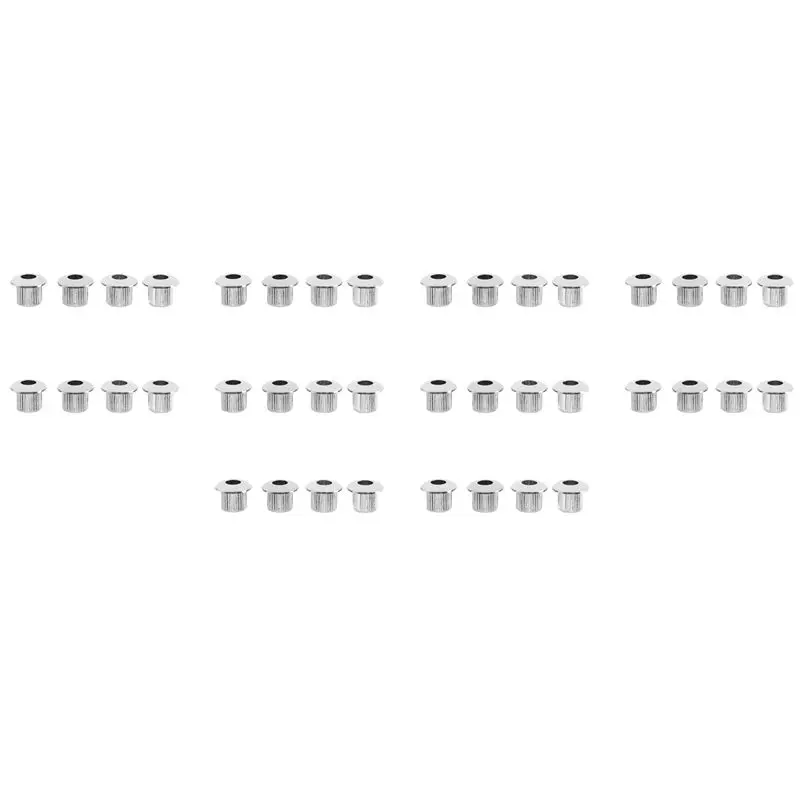 

10X втулки для переоборудования гитарного тюнера, наконечники-адаптеры, никелирование с красивым пластиковым корпусом для отверстий на 10 мм