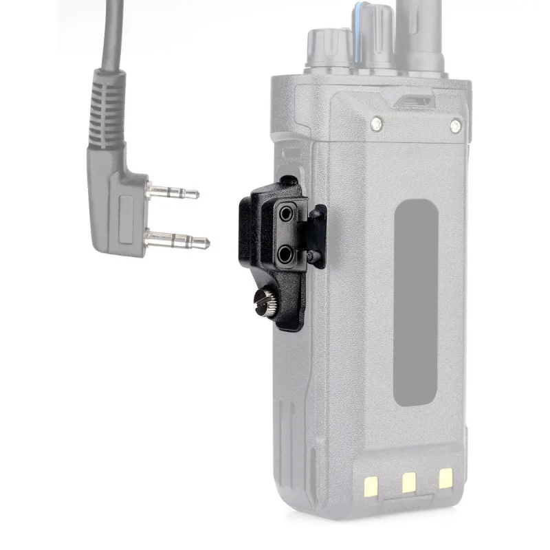 The SA29 audio adapter is compatible with the Ailunce HD1 GP328Plus to dual-pin K-head adapter