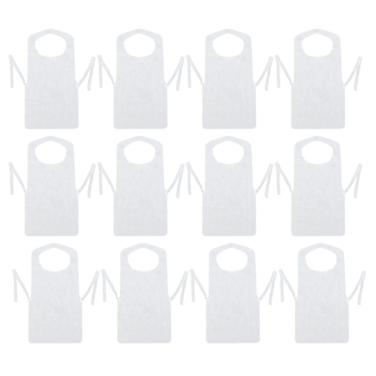 

100pcs Disposable Nonwoven Aprons Thick Sleeveless For Cooking Hotpot Picnic Home Restaurant Use 73X40Cm White