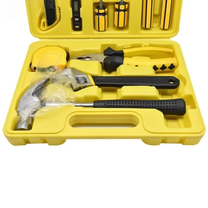 Simple Carbon Steel Hand Tool Kit Metric Combination Wrench Set with Hard Case   Support 1 Set