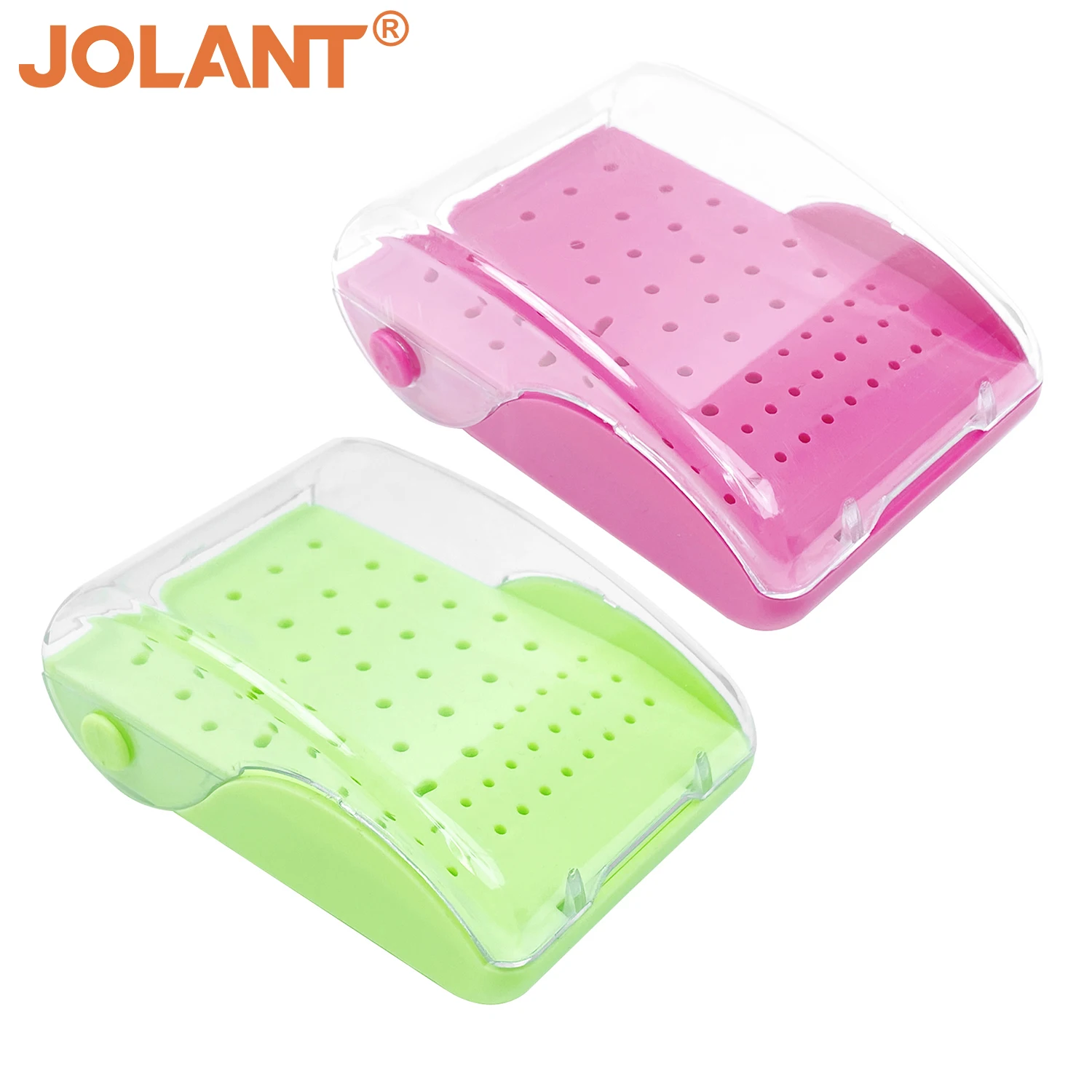 

48 Holes JOLANT Dental Bur Holder Plastic Sterilizer Placement Case Disinfection Box Drill Bits Block Dentistry Lab Instruments