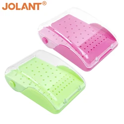 48 Holes JOLANT Dental Bur Holder Plastic Sterilizer Placement Case Disinfection Box Drill Bits Block Dentistry Lab Instruments