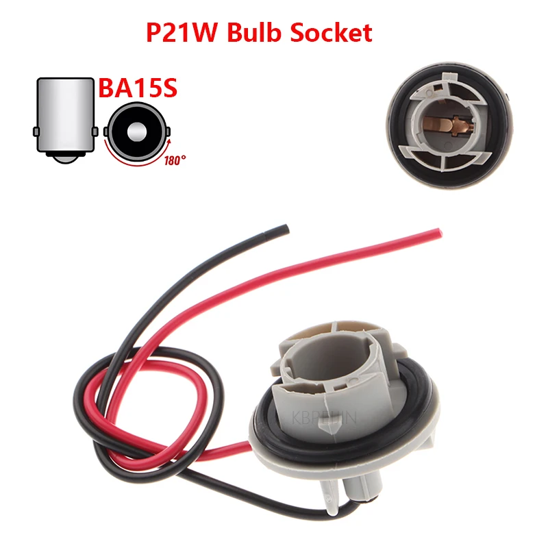 

2x For Citroen C4L Ford Focus Fiesta Turn Signal Lights Socket 1156 BA15S Bulb Holder Base Accessories