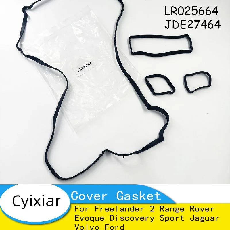 

2.0 Camshaft Valve Cover Gasket For Freelander 2 Range Rover Evoque Discovery Sport Jaguar Volvo Ford LR025664 JDE27464