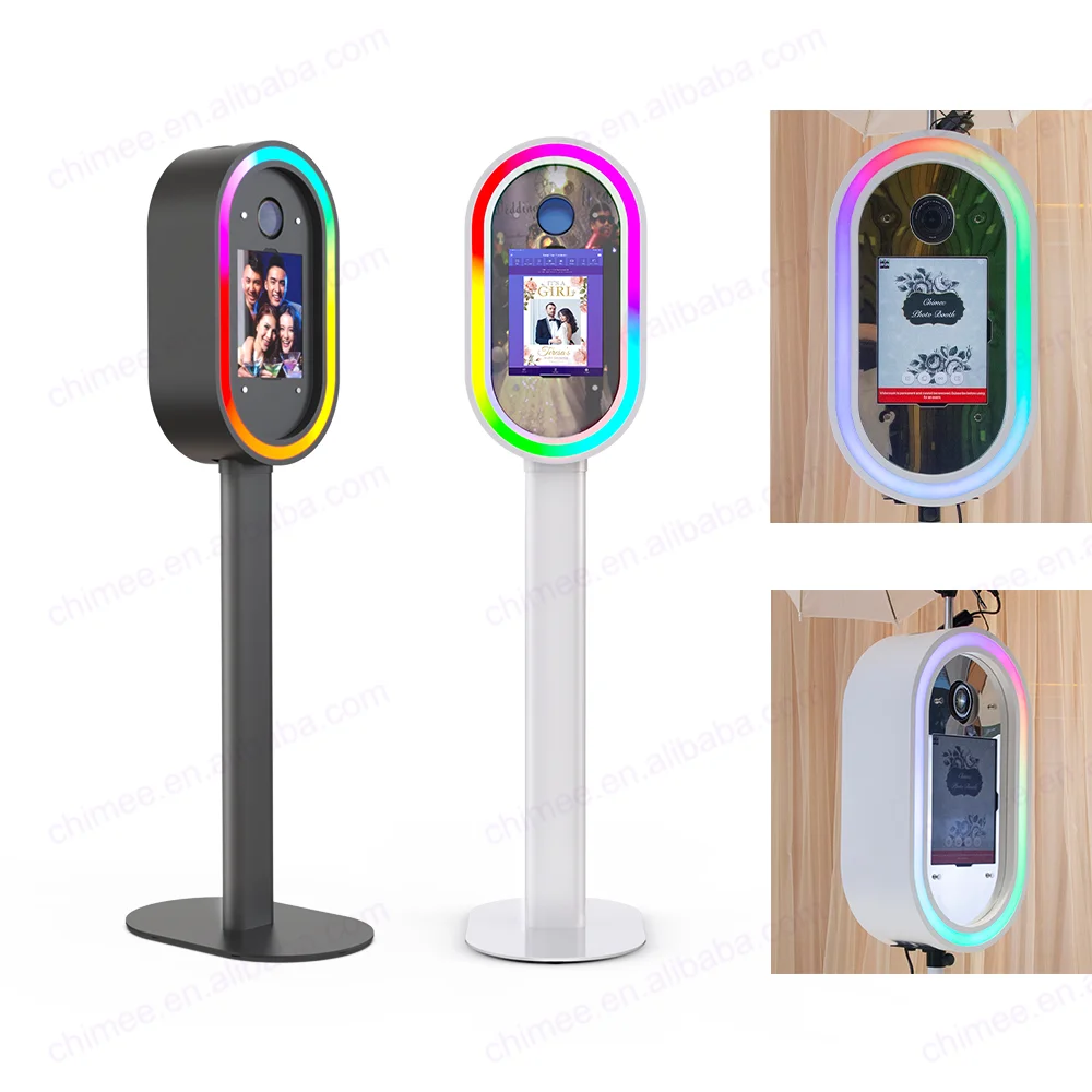Smart Party Metal Case Photo Booth DSLR iPad Photobooth Instant Print Selfie Kiosk With App Remote Control Function