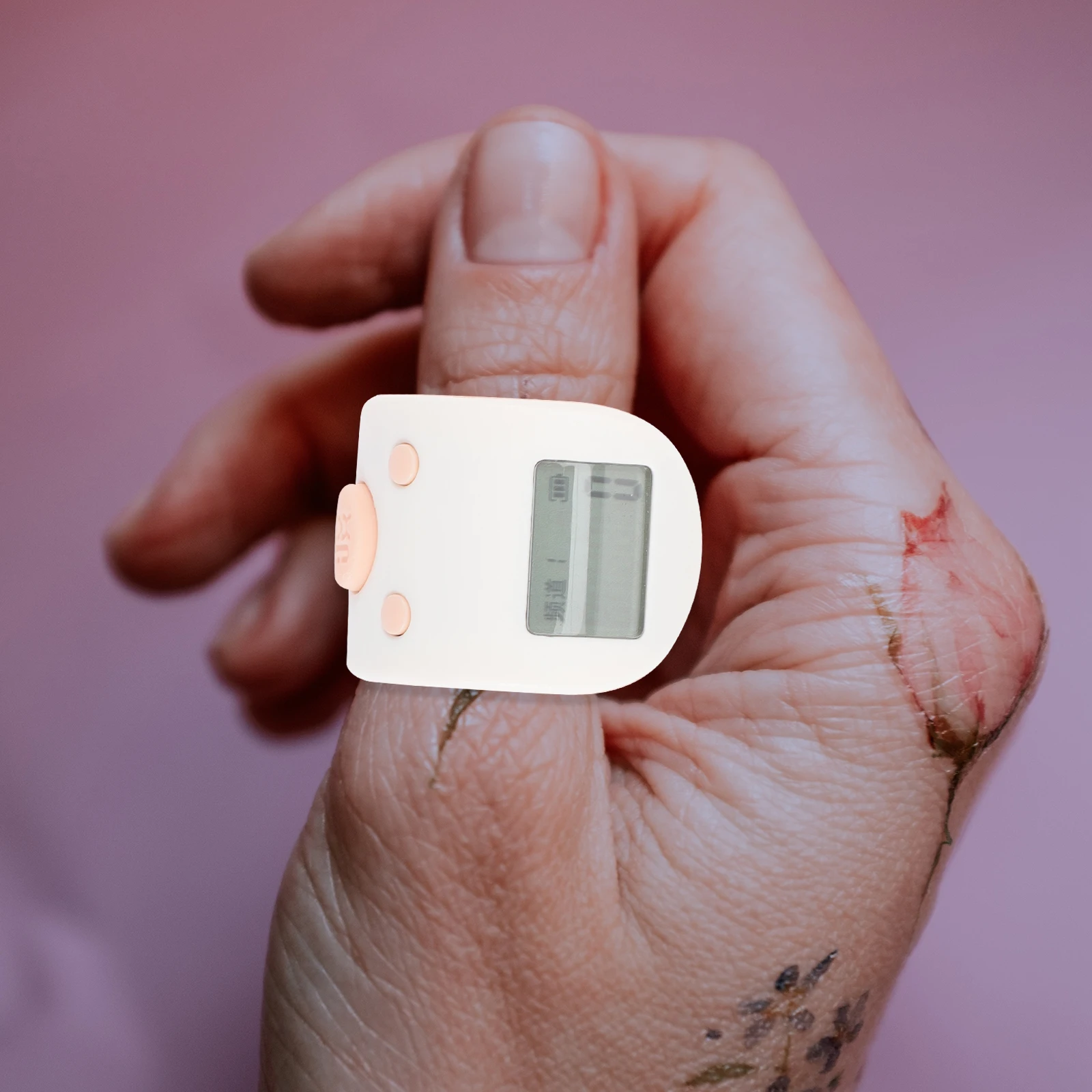 Silicone Finger Counter Digital Electronic Finger Clicker Lightweight Handheld Tally for Sports Training Knitting Running