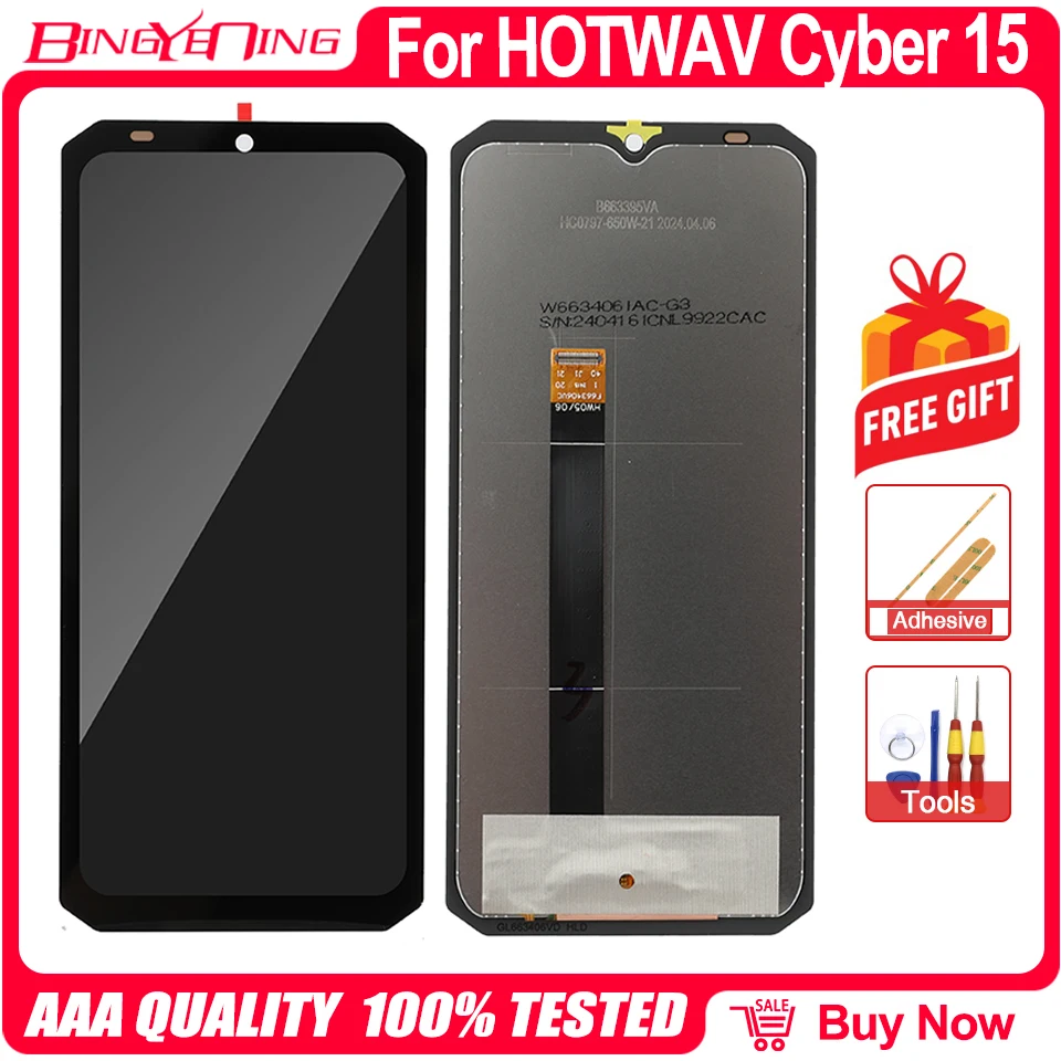 الأصلي ل HOTWAV Hyper 7 Pro Cyber 15 Hyper 7S شاشة الكريستال السائل مجموعة المحولات الرقمية لشاشة تعمل بلمس 100% جديد LCD تعمل باللمس محول الأرقام