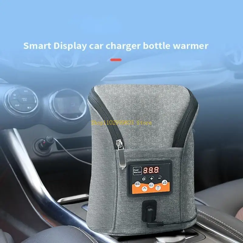 Multifunctional Car USB Baby Dual-bottle Milk Warmer Thermostat Adjustable Warm J0MF