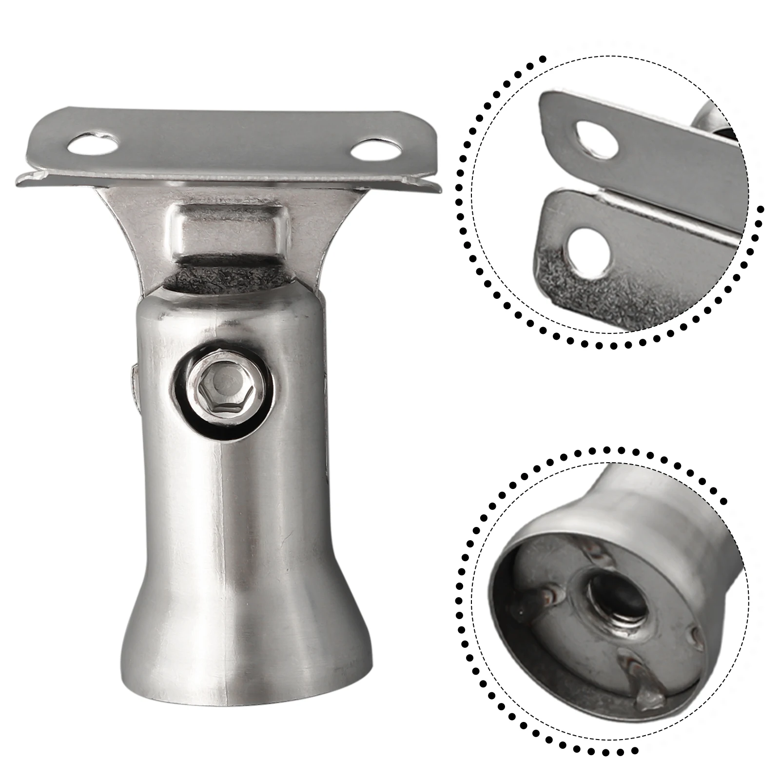 

Комплект кронштейнов для перил для улучшения дома Цвет Серебристый Простота установки Улучшает стабильность Высокая поддерживающая способность