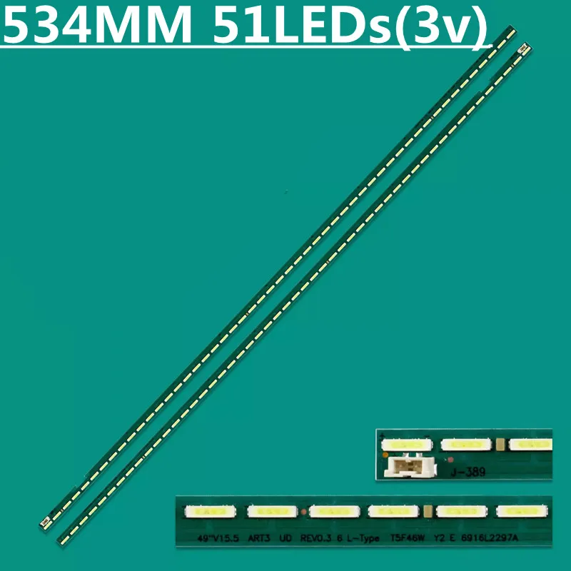 

LED Backlight Strip 49 V15.5 ART3 UD 6922L-0151A 6916L2297A 6916L2298A for 49UF6430 49UF6700 49UF6800 49UF7700 49UF7707 49UF7787